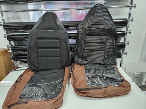 Авточехлы  Лада Granta Гранта до 08.2018г сплошная 1/1 жаккард серый АКЦИЯ!    фото 6