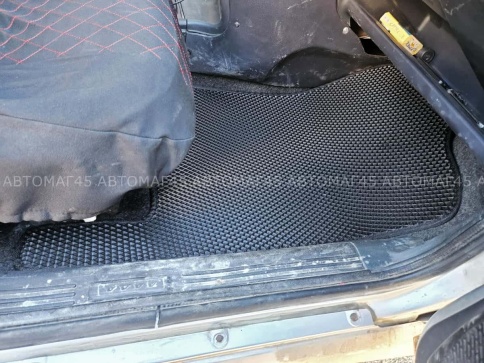 EVA ЭВА  коврики в салон ВАЗ 2109 2114 2115 черные рисунок ромб  комплект 5шт    фото 5