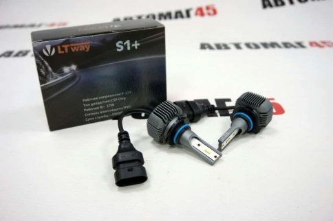 S1+ LTway чип CSP LED 2шт HB3 9005 12В 17W 6000К 2000Lm гарантия 2мес АКЦИЯ!   фото 1