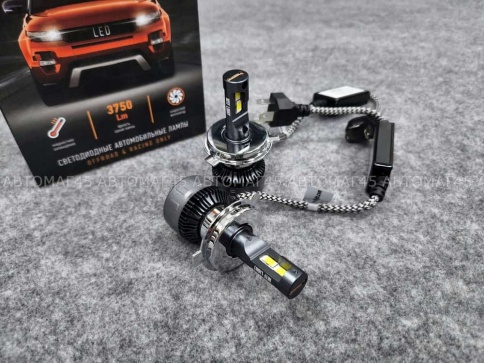 MTF Cyber light светодиодные лампы LED 2шт H4 12В 45W 6000K 3750Lm гарантия 12мес    фото 7
