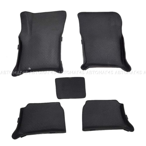 EVA ЭВА 3D коврики в салон Chevrolet Lacetti 2004-2013 г черный рисунок ромб комп 5шт CITY фото 6