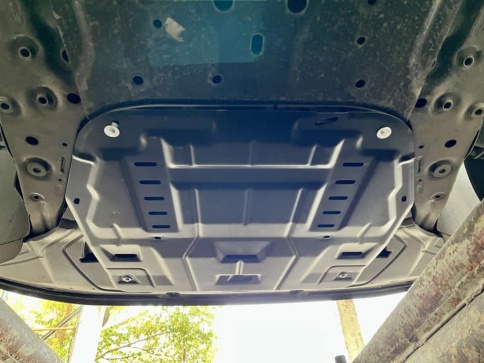 Защита картера и КПП крепеж сталь Hyundai Santa Fe 2020г Hyundai Tucson 2021г Kia Sorento 20г дизель фото 2