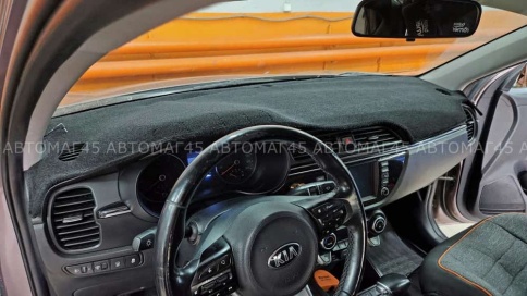 Накидка на панель Kia Rio Киа Рио c 2017г Rio X-Line Рио Х-Лайн с 2017г карпет  фото 4