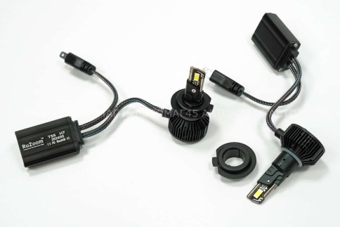 Ruzoom T55  светодиодные лампы LED 2шт H7 12В 55W 6000K 5500Lm гарантия 6мес    фото 5