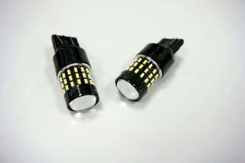 C2R  лампа светодиодная Т20 21W/5W 400Lm 54 SMD Granta Vesta Renault биполярн белая 2шт гар 1мес фото 3