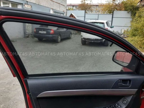 TLT  каркасные шторки на магнитах Mitsubishi Lancer 10 Мицубиси Лансер 10 2007г передн 2шт станд 10% фото 6