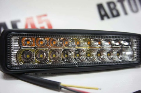 Carprofi  фара светодиодная 10-30V функция поворотника 18Вт рабочий свет 1шт гарантия 3 мес   фото 5