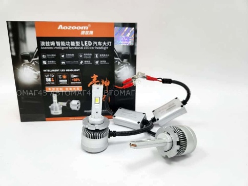 AOZOOM лампы LED 2шт D2H под цоколь D2 12В 55W 5500K 6000Lm  с обманкой гарантия 12мес    фото 1