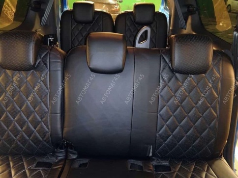 Авточехлы  Lada Largus Ларгус Largus Cross 7 местный экокожа черный с 2021г рейстал Динас  фото 5