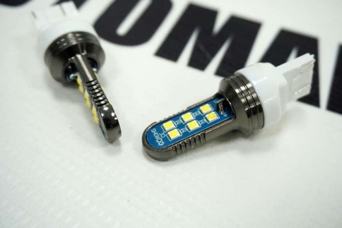 C2R  лампа светодиодная Т20 21W/5W 350Lm 12 SMD Granta Vesta Renault биполярн белая 2шт гар 1мес фото 2