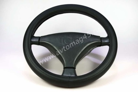 IGG  400 оплетка руля экокожа черный    фото 1