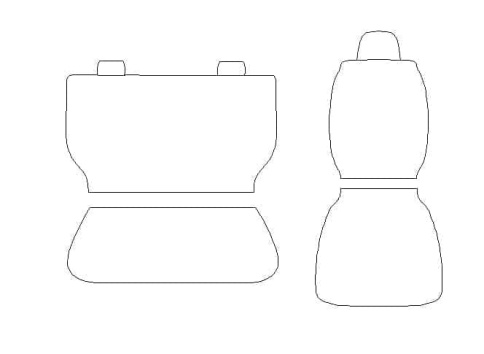 Авточехлы  Газель семиместная жаккард серый стандарт    фото 3