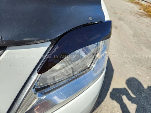 Реснички накладки на фары Лада Lada Largus Ларгус 12-22г Renault Logan Логан рестайлинг 04-16г 2шт фото 5