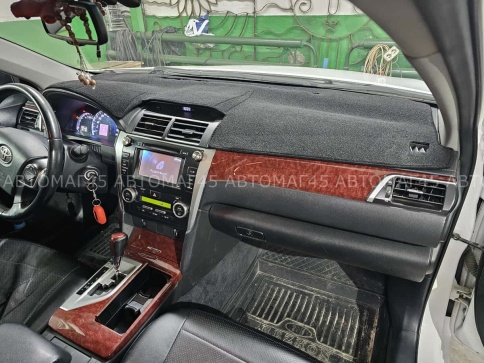 Накидка на панель Toyota Camry Тойота Камри V50 V55 2011-2018г карпет Maximal фото 3