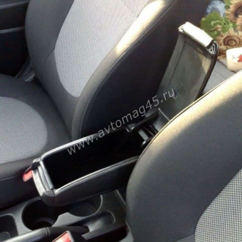 Подлокотник  Hyundai Solaris Хендай Солярис 2011-2017г штатный вставной в подстаканник фото 6