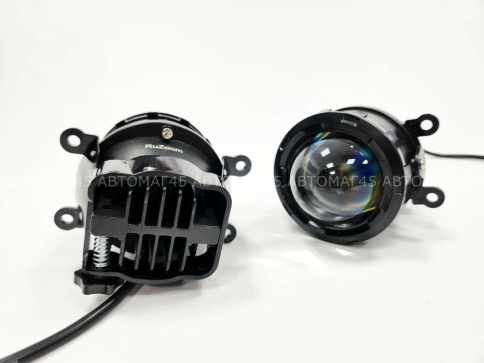 Ruzoom Фары противотуманные 1 линза  Lada Vesta X-Ray и иномарки LED 50W 6000LM 2шт гарантия 6 мес фото 12