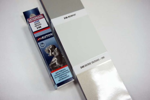 АВТОН  краска с кисточкой Белое облако 240 Лада Lada металлик 8мл фото 2