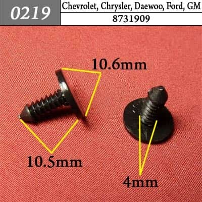 0219 Клипса пистон для Chevrolet Chrysler Daewoo Ford GM Opel фото 1