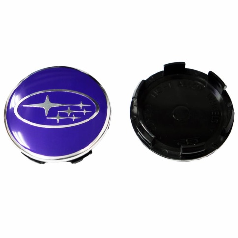 Колпачок ступицы Subaru 60мм Tech Line кик слик со стикером (221227) фото 2