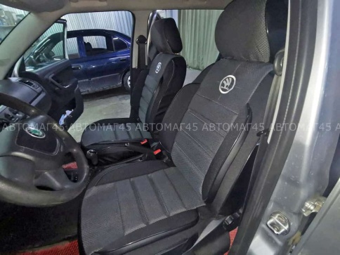 Авточехлы  Skoda Fabia Шкода Фабиа 2007-2014г 2 пок 2/3 жаккард серый Ижевск   фото 1