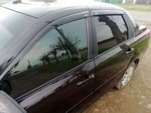 VAD  дефлекторы окон Datsun On-do Mi-do Датсун Он-До Ми-До седан хэтчбэк комплект 4шт    фото 7