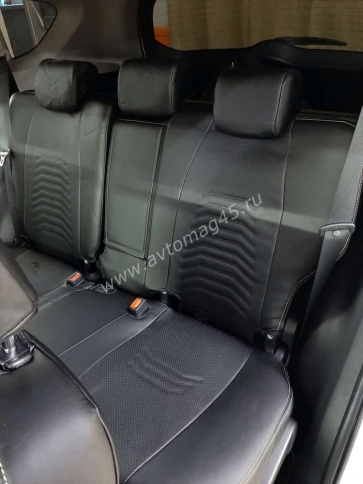 Авточехлы  Toyota RAV4 Тойота Рав4 2012-2019г XA40 экокожа черная Maximal Vip    фото 4