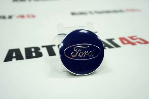 Колпачок ступицы Ford 58мм СМК со стикером (221229) фото 1