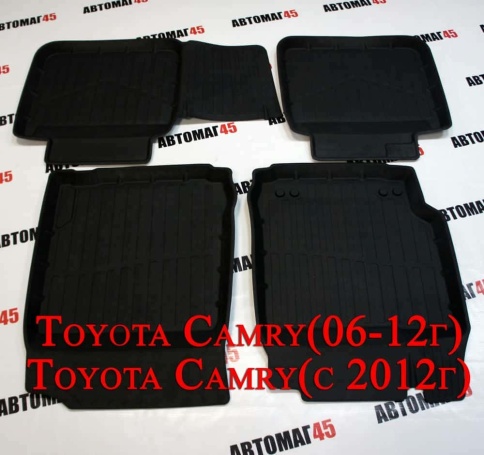 Коврики  в салон Toyota Camry V40 2006-2012г Toyota Camry V50-V55 c 2012-2018г комплект 4шт   фото 1