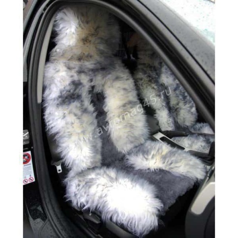 Maximal Накидки  комбинированные середина темно-серая бока палевые 140х50см 2шт    фото 3