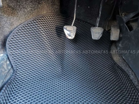 EVA ЭВА 3D коврики в салон ВАЗ 2109 2114 2115 черный рисунок ромб комплект 5шт    фото 6