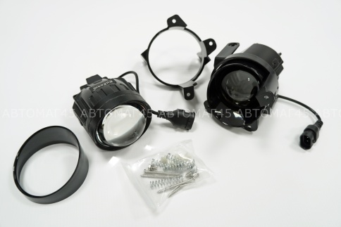 Ruzoom S19 Фары п/туманные 1 линза Lada Kalina 1118 Granta 2190 Largus LED 64W 7500LM 2шт гар 6мес фото 2