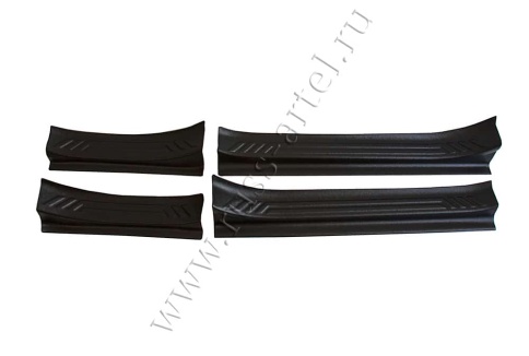 Русская Артель  Накладки на внутренние пороги Kia Rio 4 Киа Рио 4 седан Kia Rio X-Line 2017-2022г    фото 3