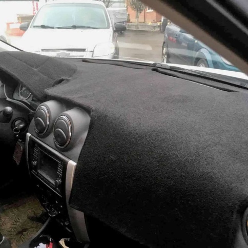 Накидка на панель Nissan Almera G15 Ниссан Альмера 2012-2019 карпет  фото 1