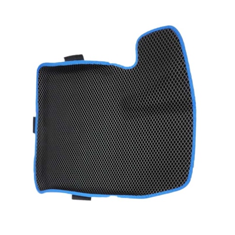 EVA ЭВА 3D коврики в салон Лада Приора ВАЗ 2110 черный синий кант ромб комплект 5шт CITY Press форма фото 3