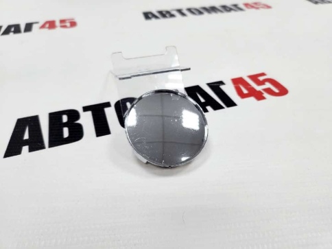 Колпачок ступицы универсальный 58/55 хром с бортиком (141041) фото 1