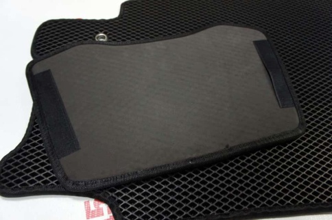 EVA ЭВА  коврики в салон Hyundai Creta 1 2015-2021г черные рисунок ромб комплект 5шт    фото 2