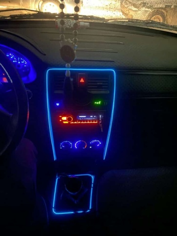 C2R Неоновая нить для подсветки салона LGX-B5 синий 5м фото 7