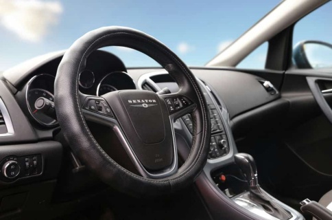 Senator Vermont оплетка руля Размер L натуральная кожа черная    фото 3