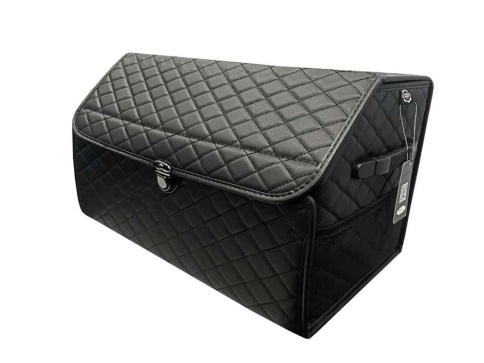 Органайзер  багажника кофр экокожа черный с черной ниткой 70 x 30 x 30см MAXIMAL Big   фото 1