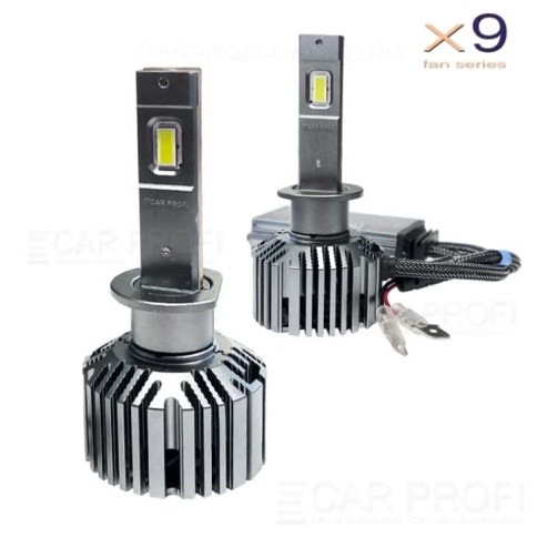 Carprofi X9 лампы LED 2шт H1 12В 40W 5000K 5000Lm гарантия 6мес    фото 1