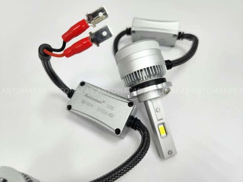 AOZOOM лампы LED 2шт D2H под цоколь D2 12В 55W 5500K 6000Lm  с обманкой гарантия 12мес    фото 5