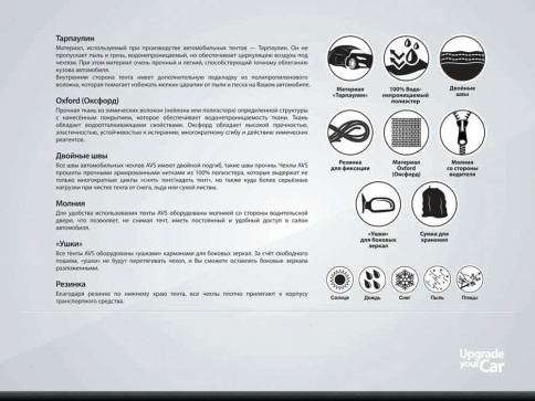 AVS  автомобильный тент всесезонный водонепроницаемый размер L 457х185х145см    фото 5