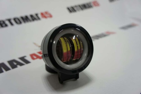 C2R Светодиодная  фара дальний свет круг 2 диода + дхо d=70мм 12-32V 1шт гарантия 1 мес    фото 3