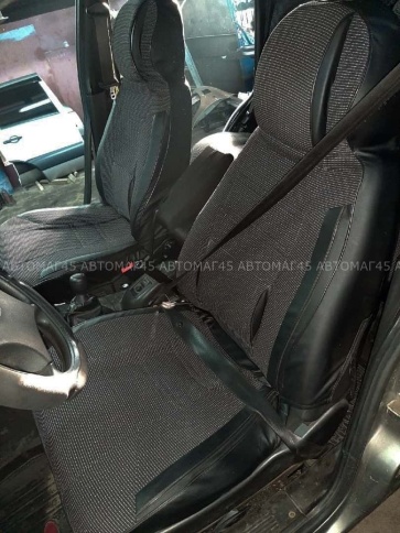 Авточехлы  Нива Шевроле Niva до 2014г жаккард черный    фото 13