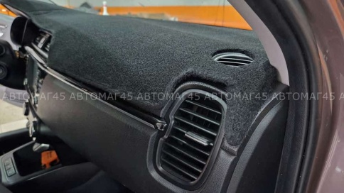 Накидка на панель Kia Rio Киа Рио c 2017г Rio X-Line Рио Х-Лайн с 2017г карпет  фото 5