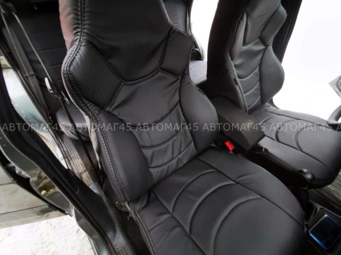 Динас  чехлы универсальные экокожа черный черный комплект    фото 1