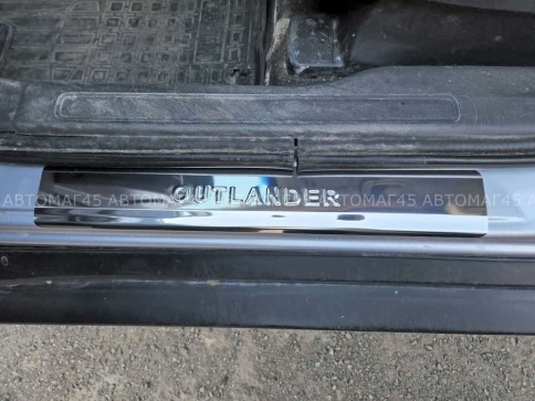 LIDER  Накладки на пороги  Mitsubishi Outlander Мицубиси Аутлендер 2012-2022г 4 шт нержавейка    фото 3