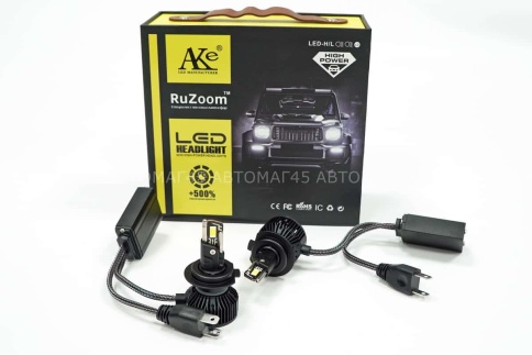 Ruzoom T55  светодиодные лампы LED 2шт H7 12В 55W 6000K 5500Lm гарантия 6мес    фото 1