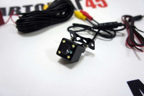 TGOR Камера заднего вида 4LED формат CVBS любые магнитолы парковочные линии угол 110 гар 6мес фото 2