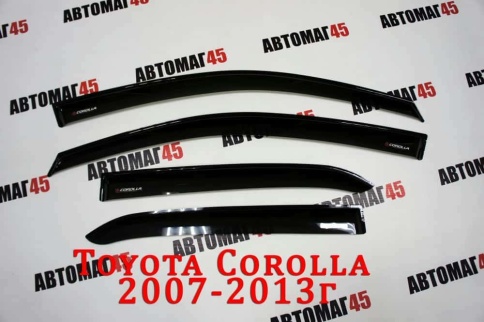 VAD  дефлекторы окон Toyota Corolla Тойота Королла седан 2007-2013г комплект 4шт    фото 1